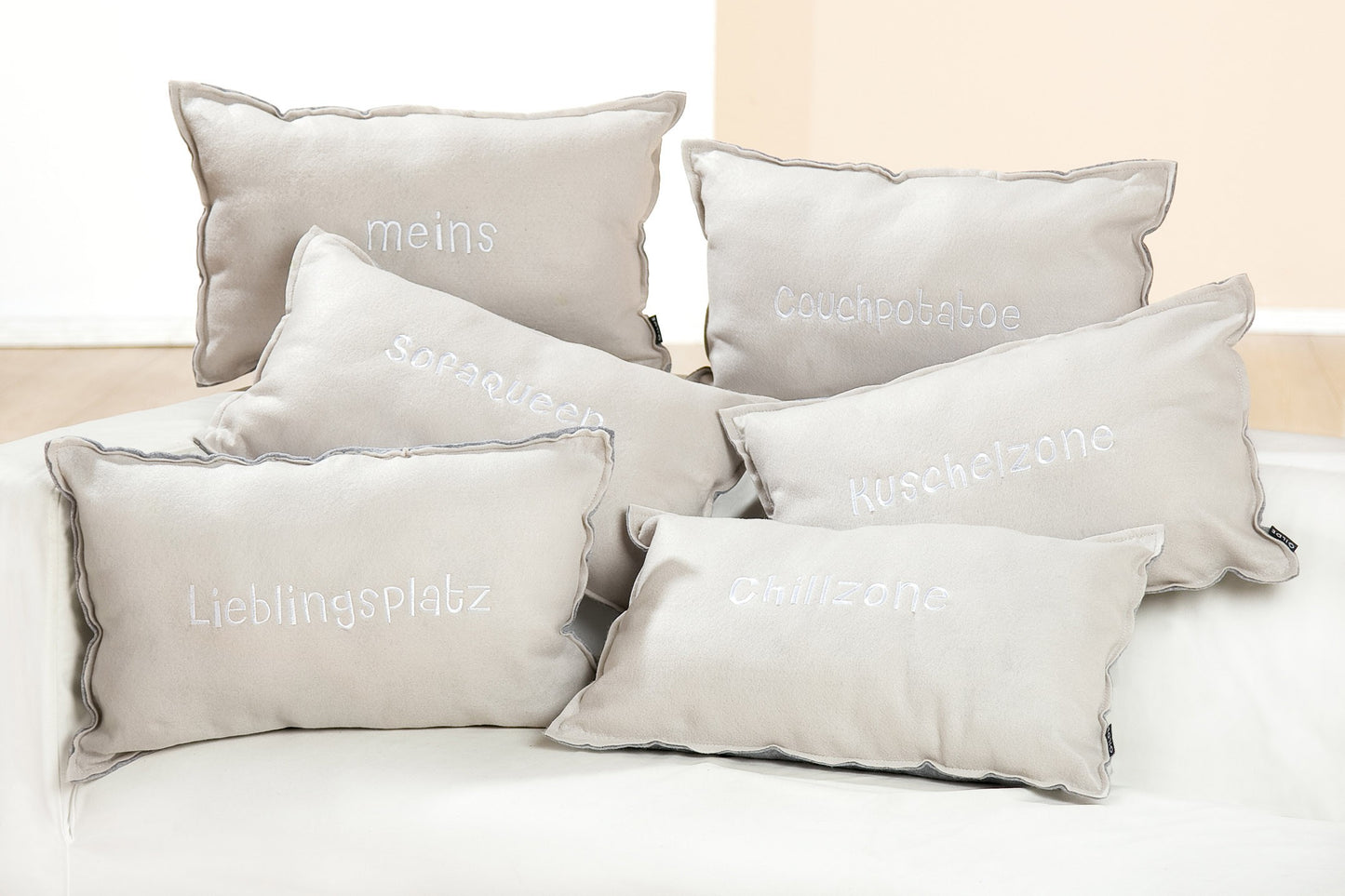 6er Set Filzsitzkissen Sitzkissen Dekokissen Polyester Kissen - Gilde