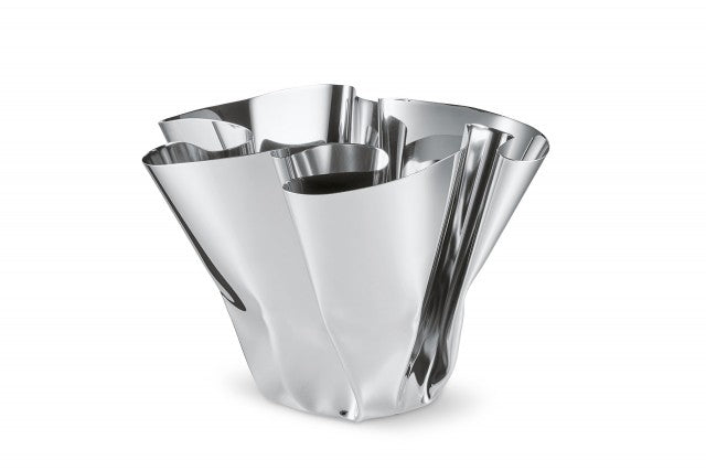 Margeaux Vase Edelstahl handgefaltet spiegelpoliert - Philippi Design