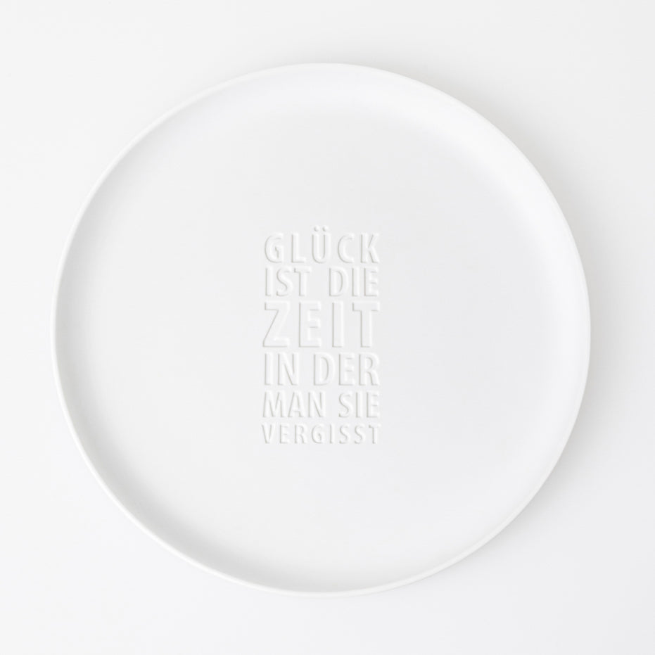 Porzellanschale "Glück" Servierteller Ø 35,5 cm - Räder Design