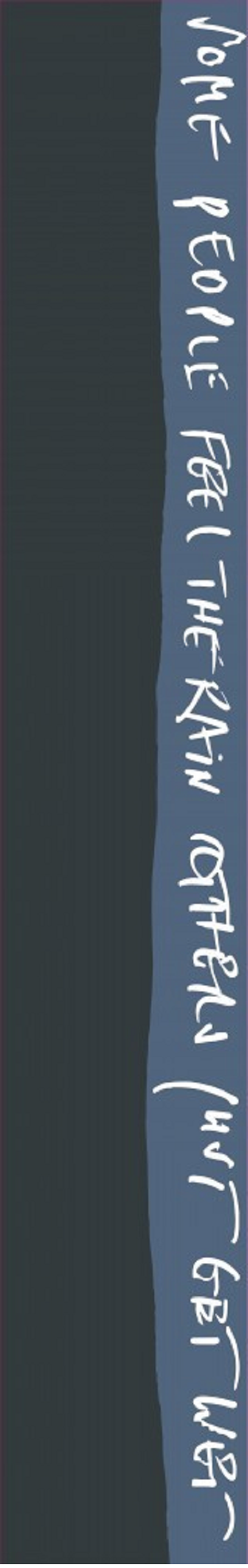 Tuch Schal Umhängeschal Kalligrafieschal Dekoschal "Some people feel..." 30 x 180 cm