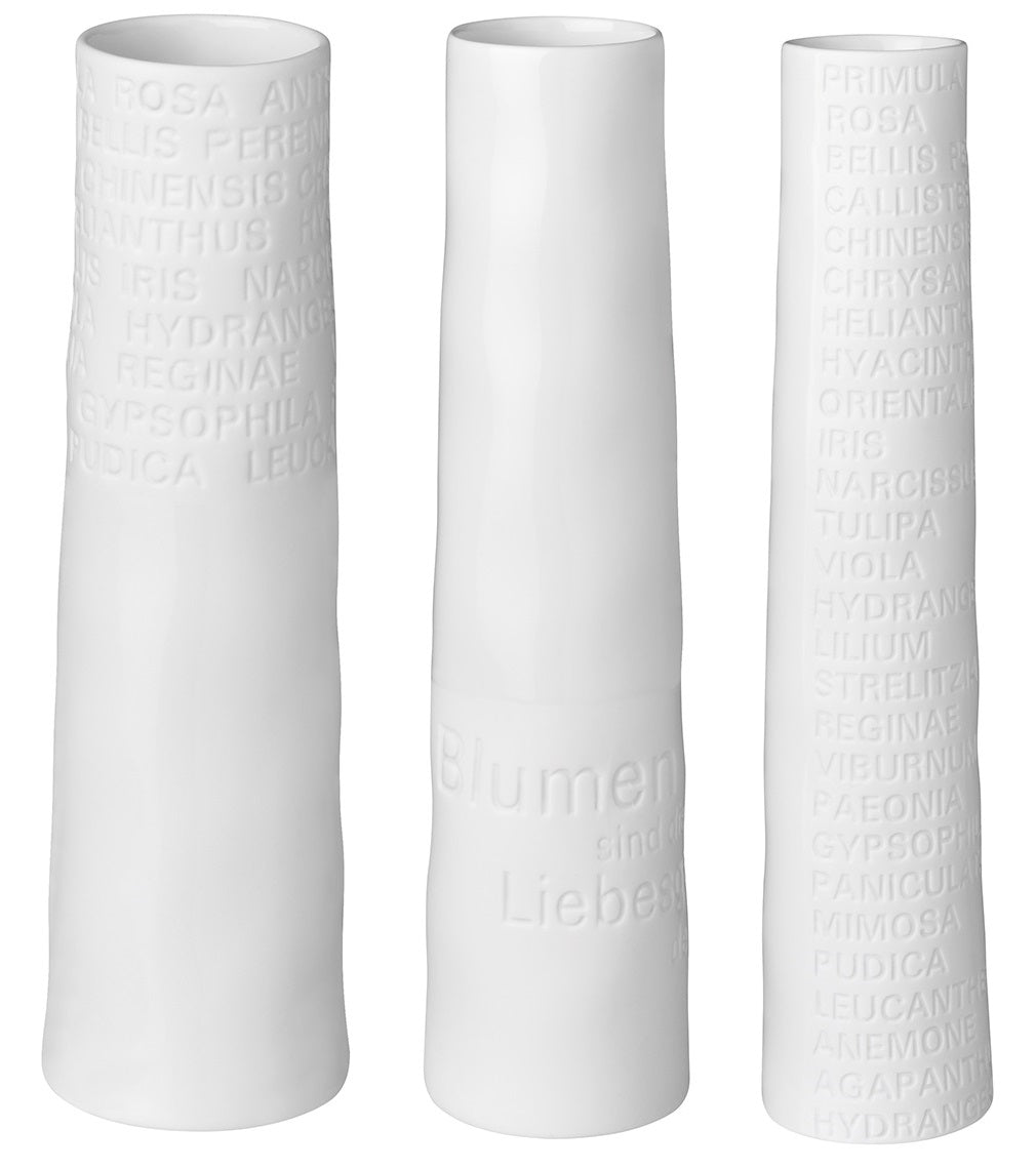 RAUMPOESIE-Vasen 3er-Set: klein, mittel, groß - Räder Design