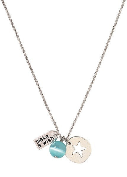 Wunschkette Halskette Stern "Make a wish" Lieblinge - Räder Design