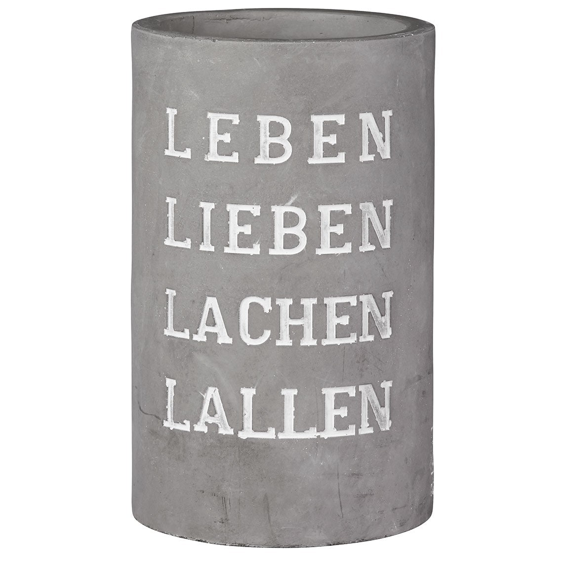 Vino Beton Weinkühler "Leben Lieben Lachen Lallen" - Räder Design