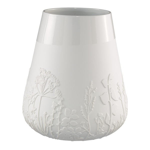 Zuhause Porzellan Vase BLUMEN groß 28 cm (h) Blumenvase Räder
