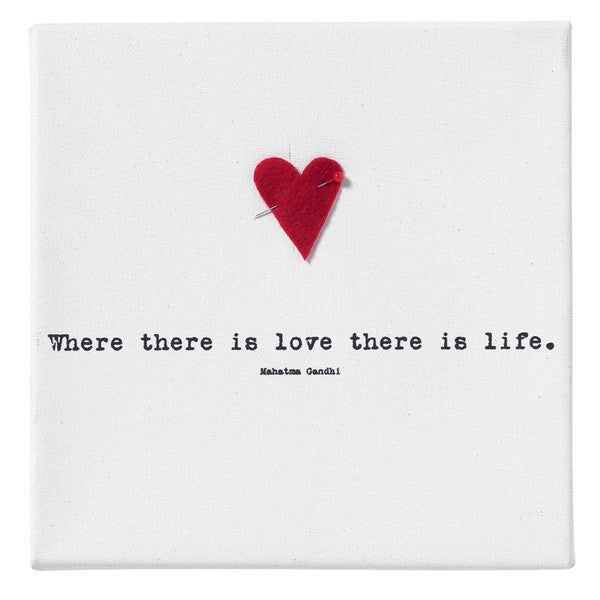 Zuhause Bildergeschichten Wandbild Where there is love there is life Bild Räder