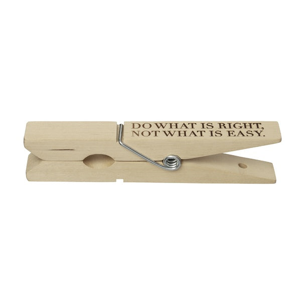 Holzklammer XXL " do what is right, not what is easy" - Räder Design