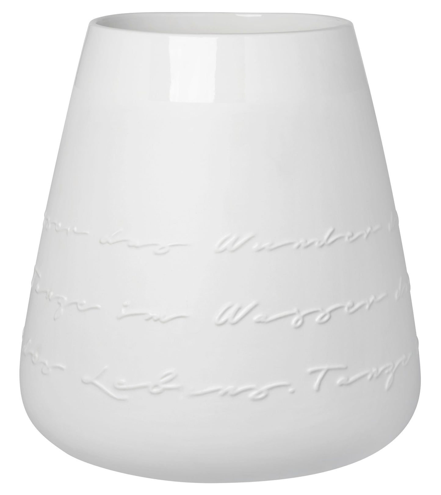 Poesie Porzellanvase "Tanze im Wasser das Wunder des Lebens" - Räder Design