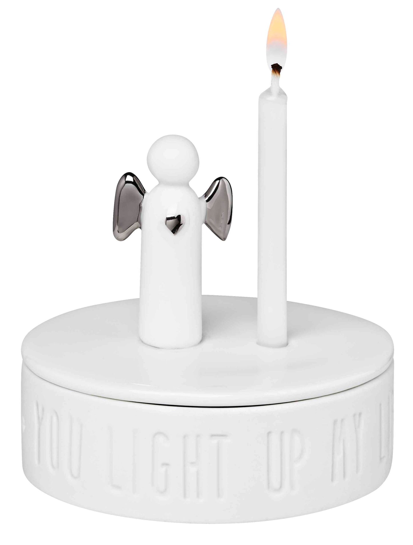 Mini Engelslicht "Up my life" silber - Räder Design