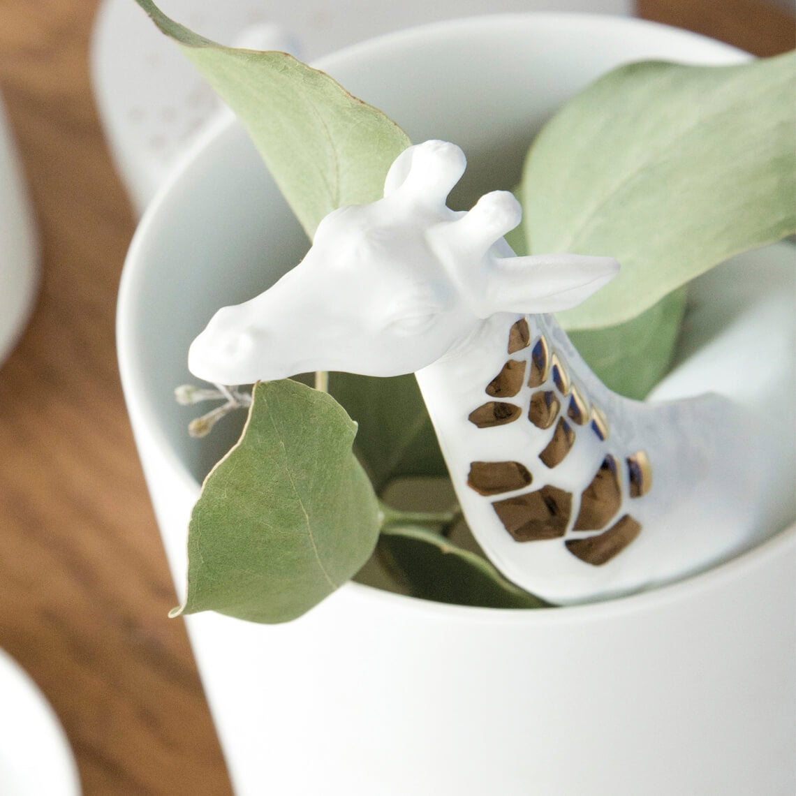 Porzellangeschichten Vase "Giraffe" Räder Design