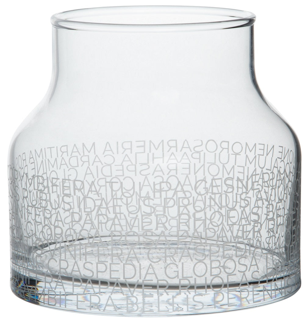 VASE "BOTANISCHE NAMEN" GLASVASE Räder Design