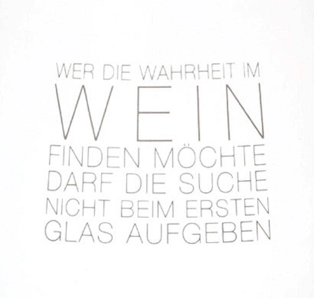Weinglas "Wahrheit im Wein" - Räder Design