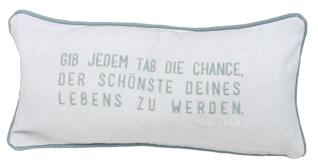 Traumkissen Dekokissen Blumen Gib jedem Tag Räder Design
