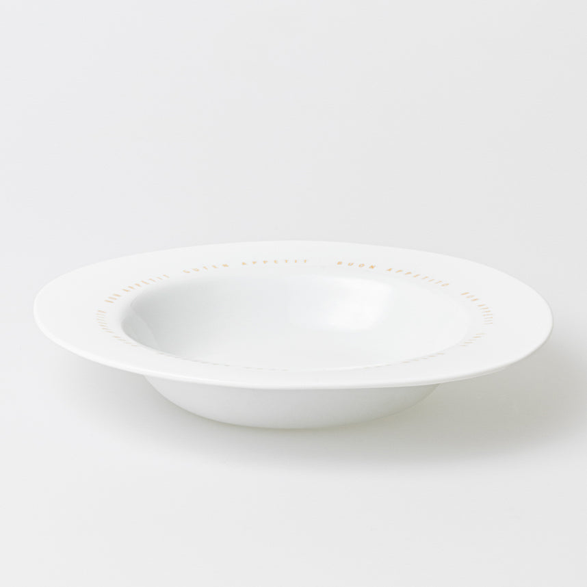 Teller tief "Mehrsprachig" Ø 26 cm, H: 5 cm - Räder Design