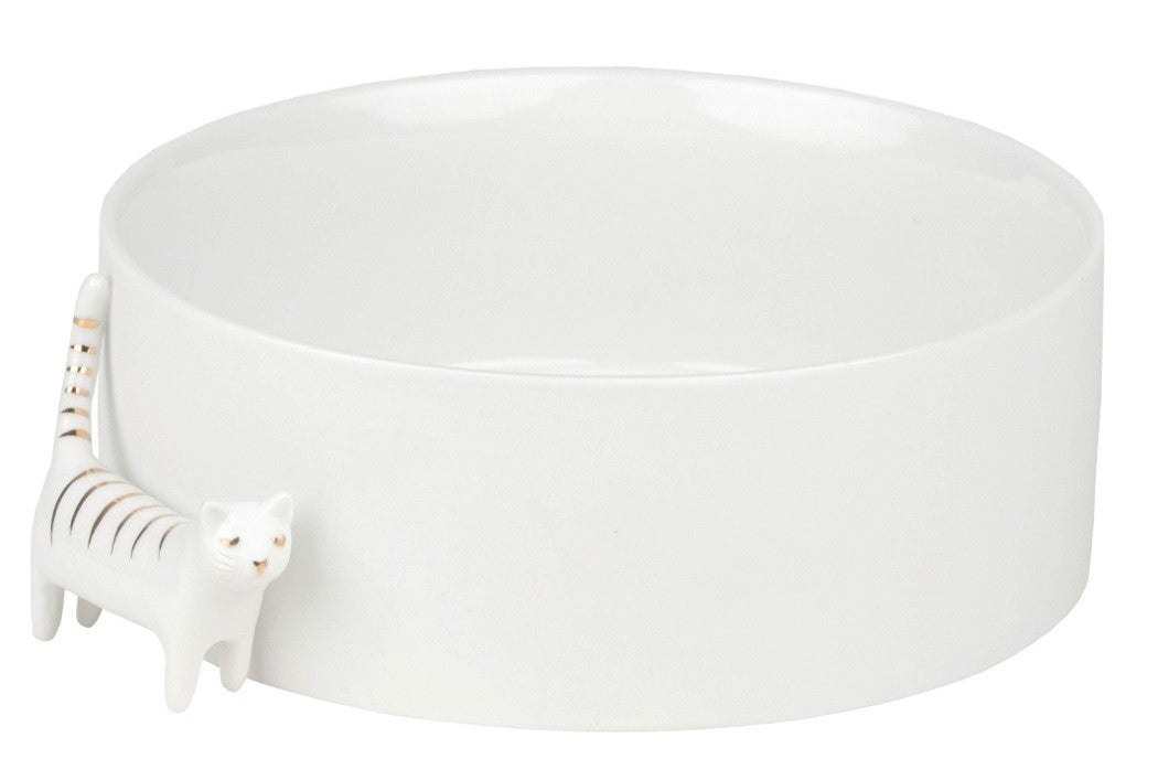 Porzellangeschichten Schale Katze Räder Design