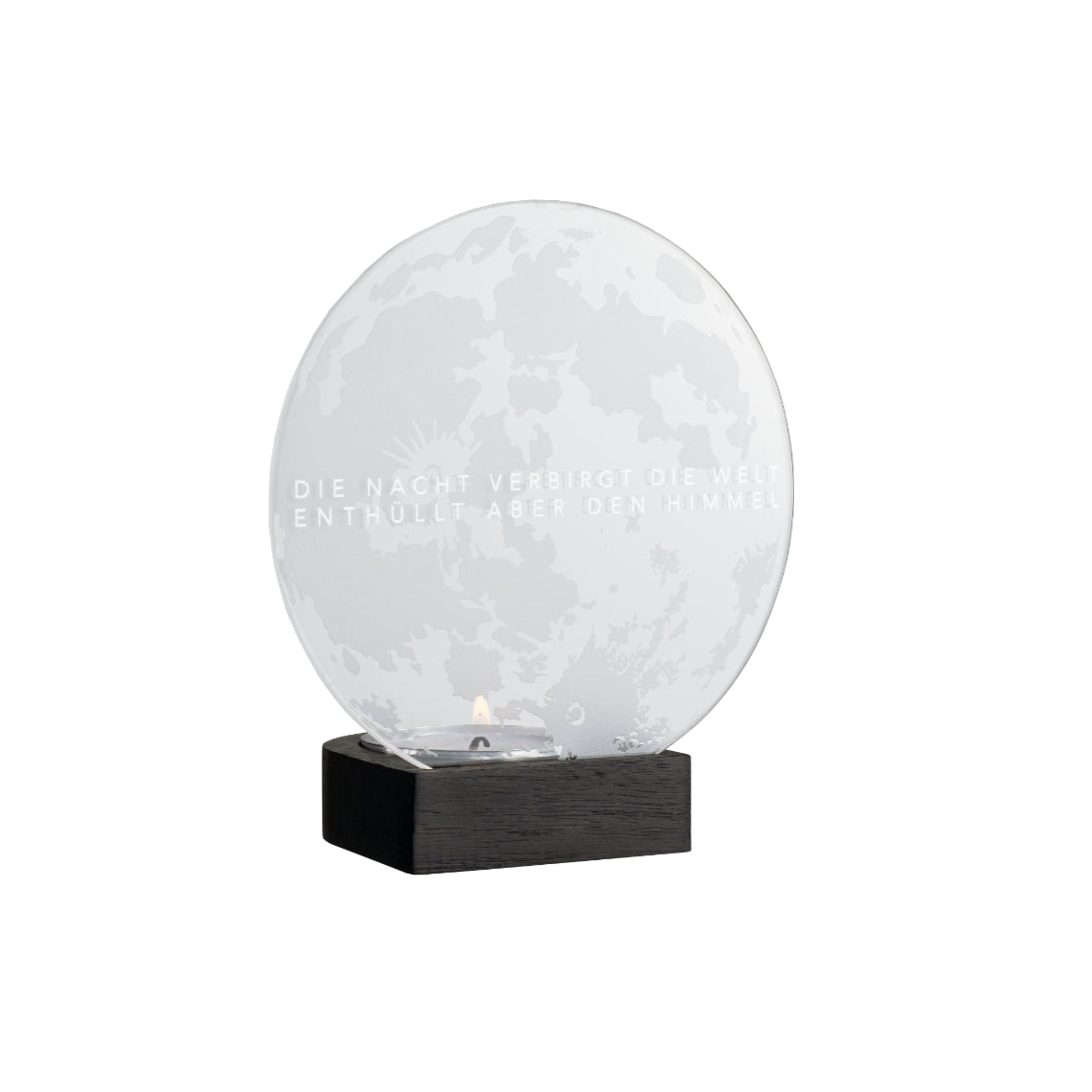 Glaspoesie Teelicht "die Nacht" - Räder Design