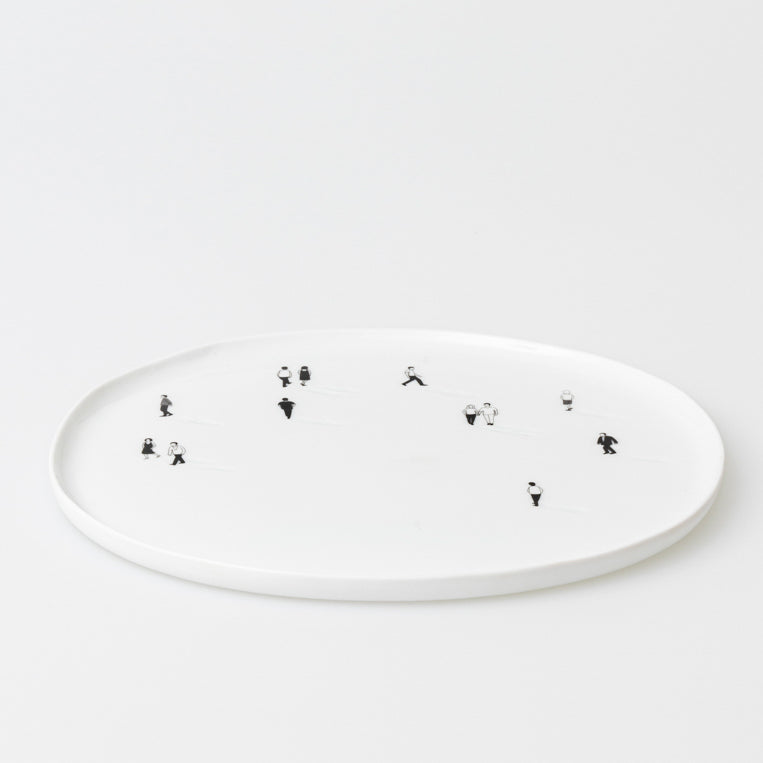 Porzellanteller "Groß" Ø ca. 20 cm Speiseteller - Räder Design