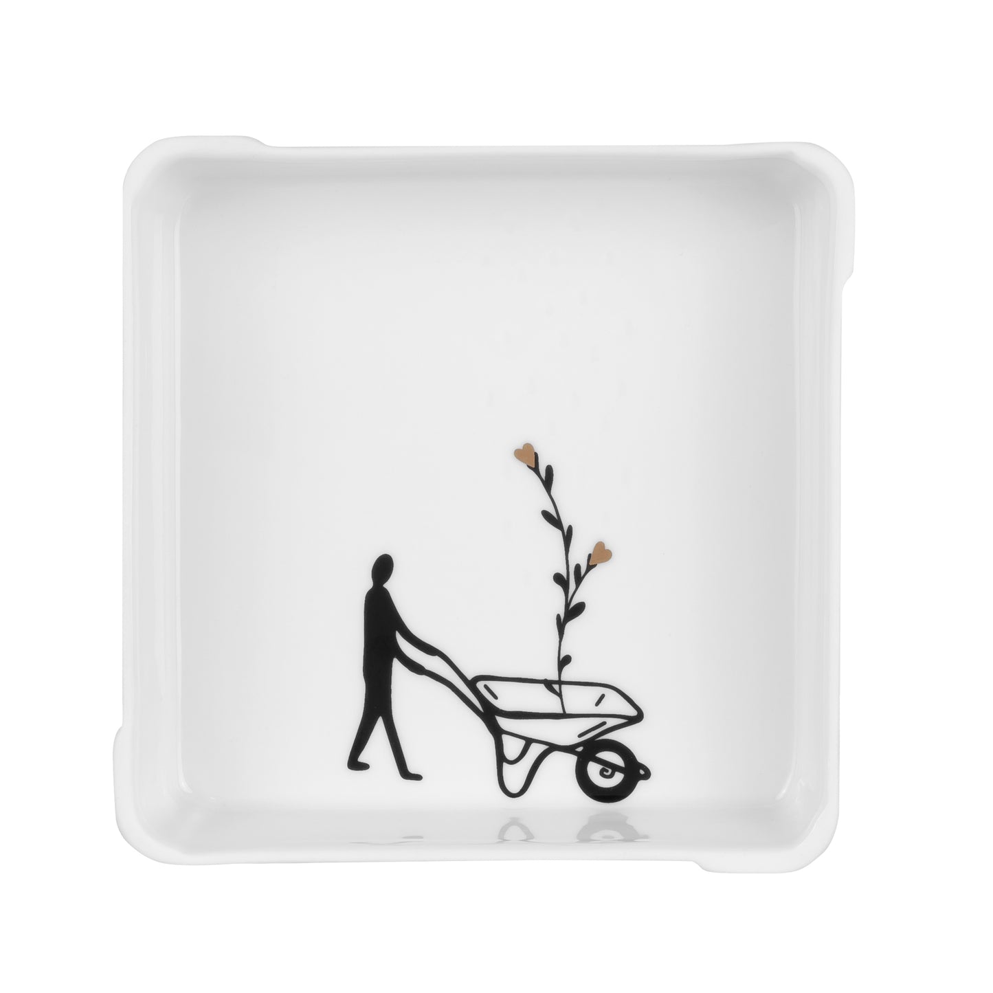 Bildergeschichten Schälchen Schale "Blumenschubkarre" - Räder Design