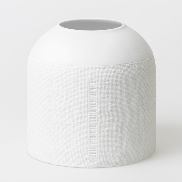 Formsprache Vase "Hier und Jetzt" Porzellan Ø 18 cm, H: 21 cm - Räder Design