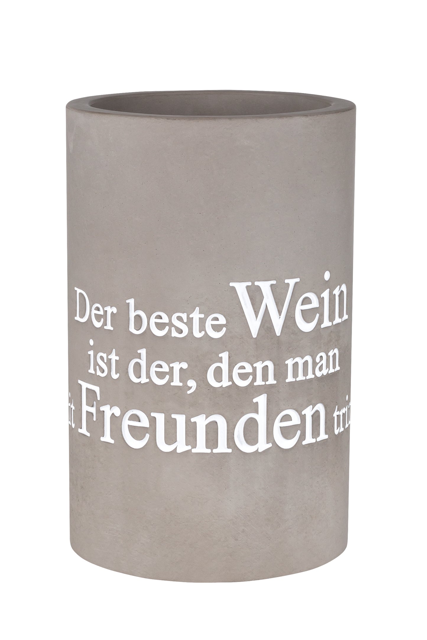 Weinkühler Flaschenkühler "der beste Wein" - Räder Design