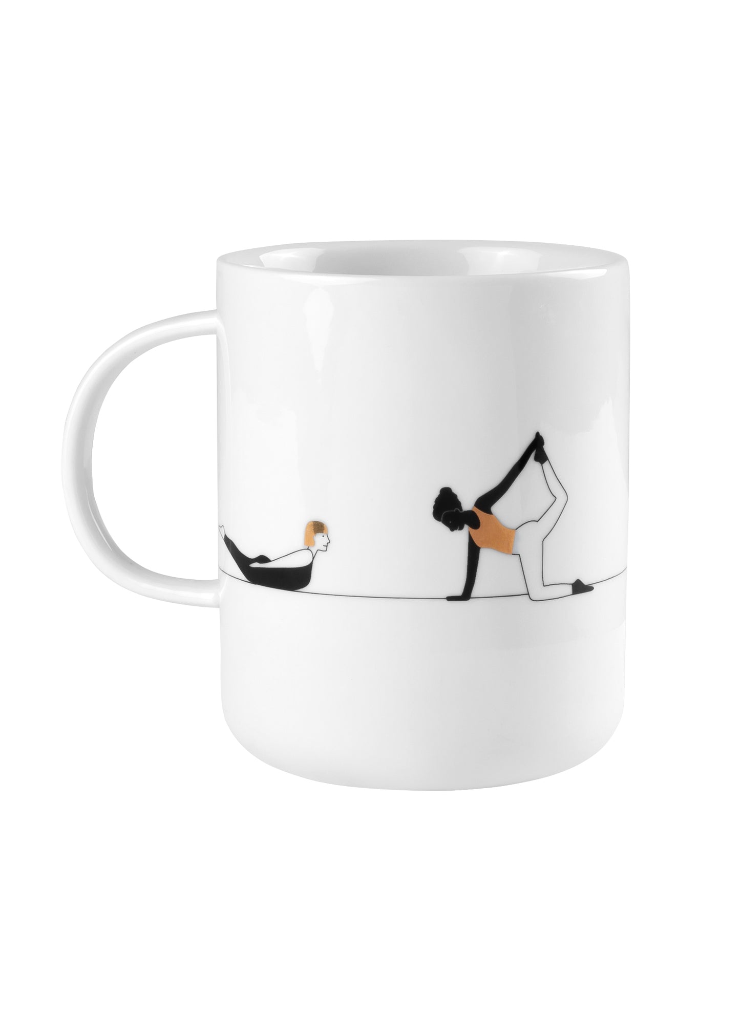 Geschenktasse "Yoga" Kaffeetasse Teetasse - Räder Design
