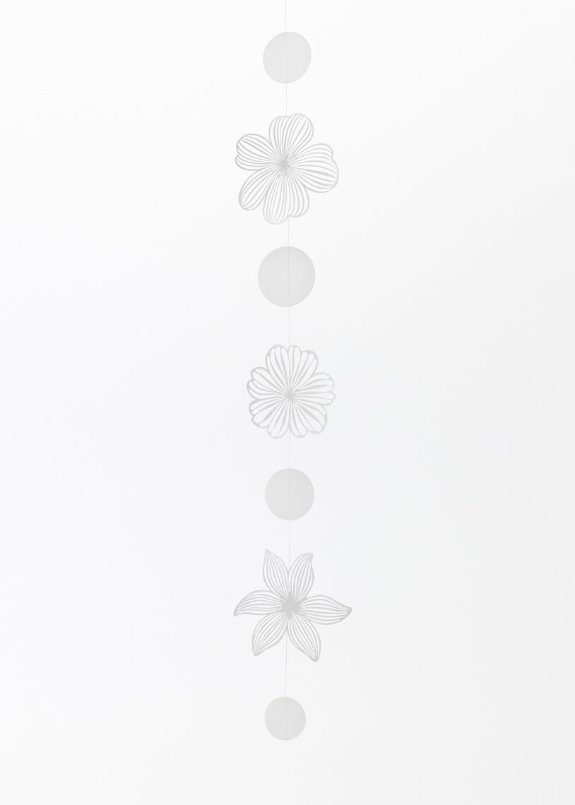 Dekokette "Silhouetten Blütenkette" L 116 cm Dekohänger - Räder Design