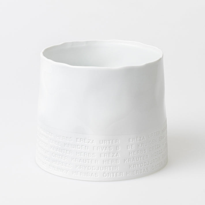 Raumpoesie Kräutertopf Porzellan Ø 16 cm, H: 13,5 cm - Räder Design