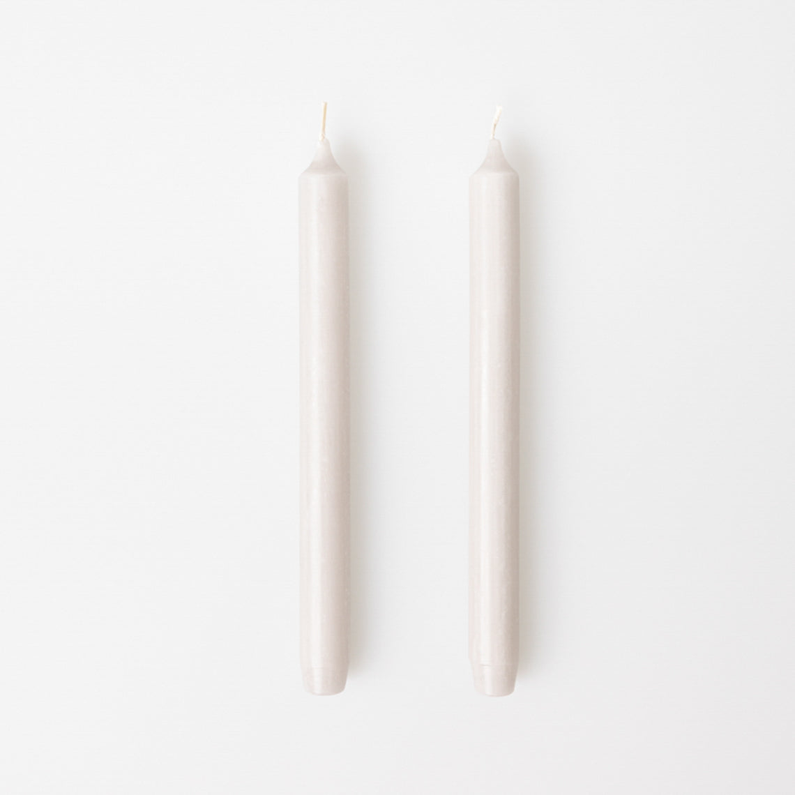 2er Set Wachskerzen Stabkerzen "Leinen" Ø 2,2 cm - Räder Design
