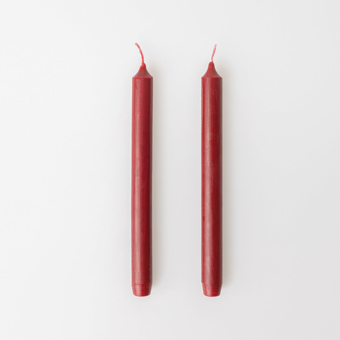 2er Set Wachskerzen Stabkerzen "Burgunder" Ø 2,2 cm - Räder Design