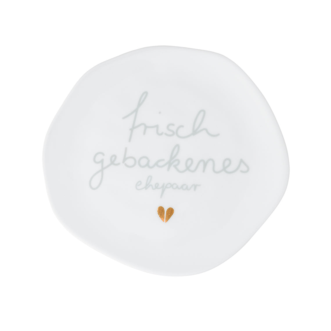 kleiner Teller "frisch gebackenes Ehepaar"