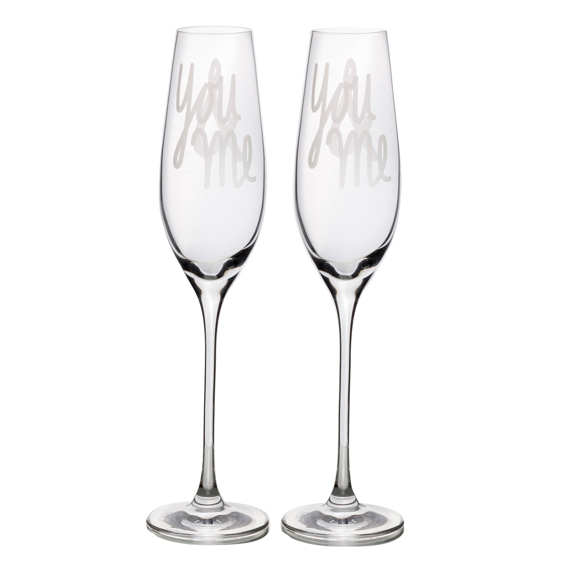 Sektglas 2er Set "You & Me" - Räder Design