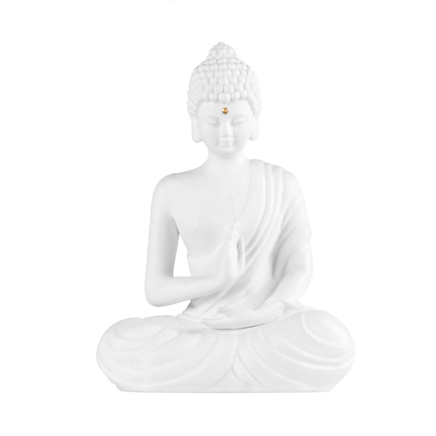 Zen Spirit Buddha Figur sitzend "groß" Porzellanbuddha - Räder Design