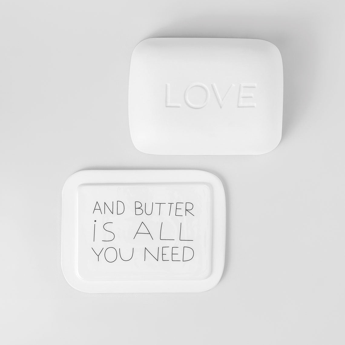Guten Morgen Butterdose "Love" Porzellanbutterdose - Räder Design