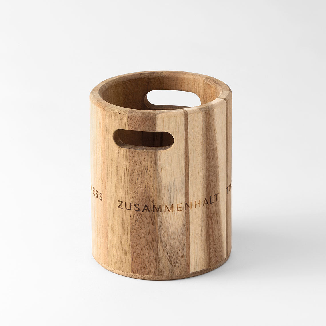 Gefäß "Zusammenhalt" Akazienholz Besteckhalter - Räder Design