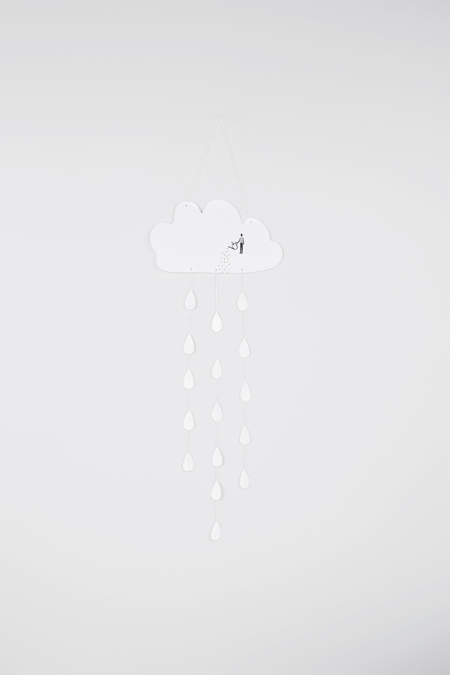 Ornament Wolkenbild "Gießkannenmann" Fensterdekoration - Räder Design