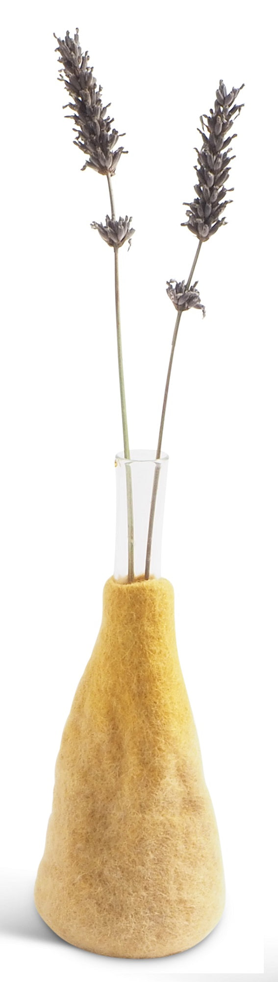 Vase reine Wolle Glas Sand groß Aveva