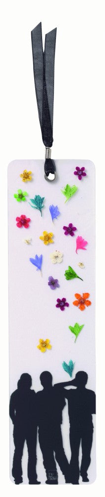 Lesezeichen MÄNNER Blumenlesezeichen aus echten Blüten