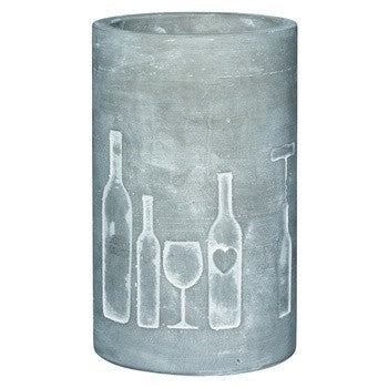 Weinkühler Poesie et Table Vino FLASCHE + GLAS Räder Design