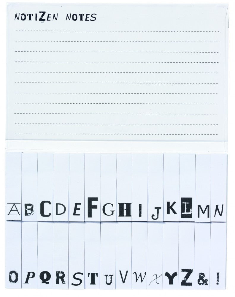 ABC Memos "Typo" Notizabrisszettel selbstklebend A-Z