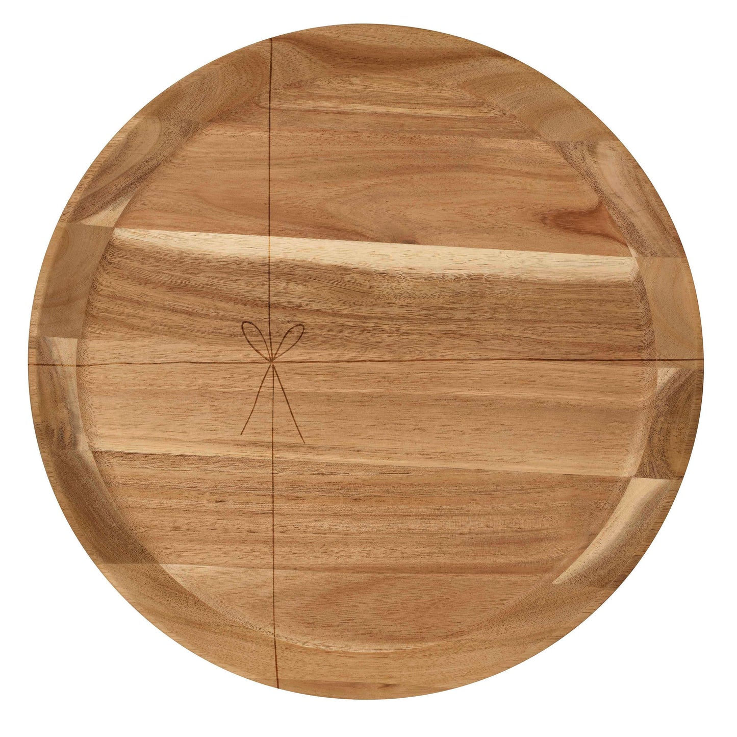 Holztablett groß "Schleife" - Räder Design