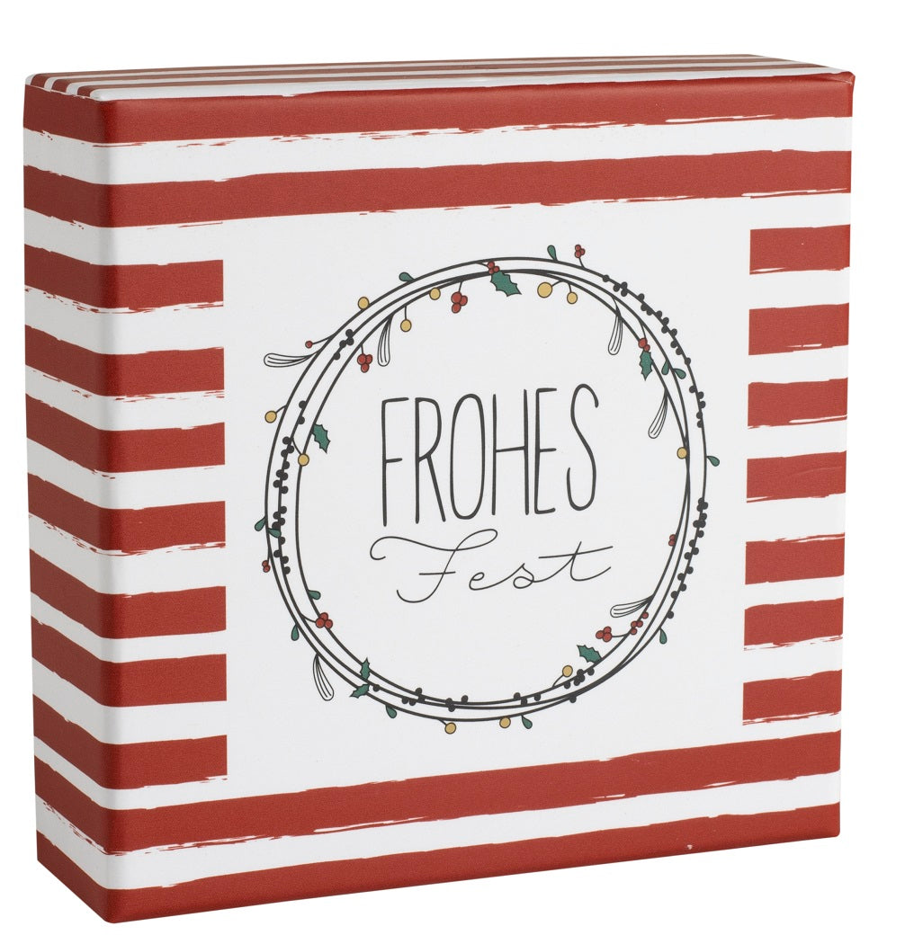 GIVING Geschenkschachtel Frohes Fest Räder Design