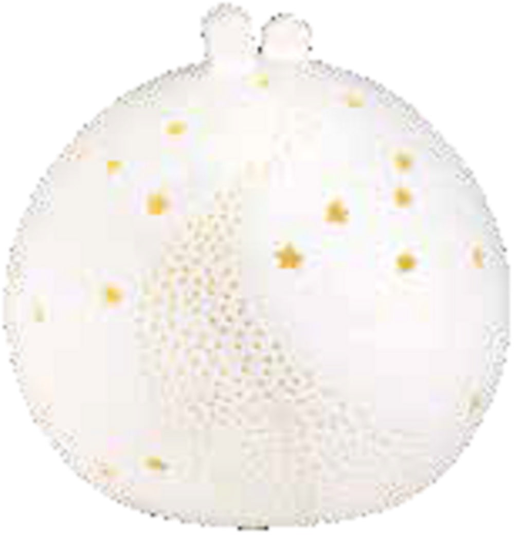 Porzellan Lichtkugel Häuser Räder Design