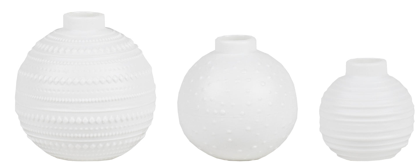Wunderkugel Vasen 3er Set Räder Design