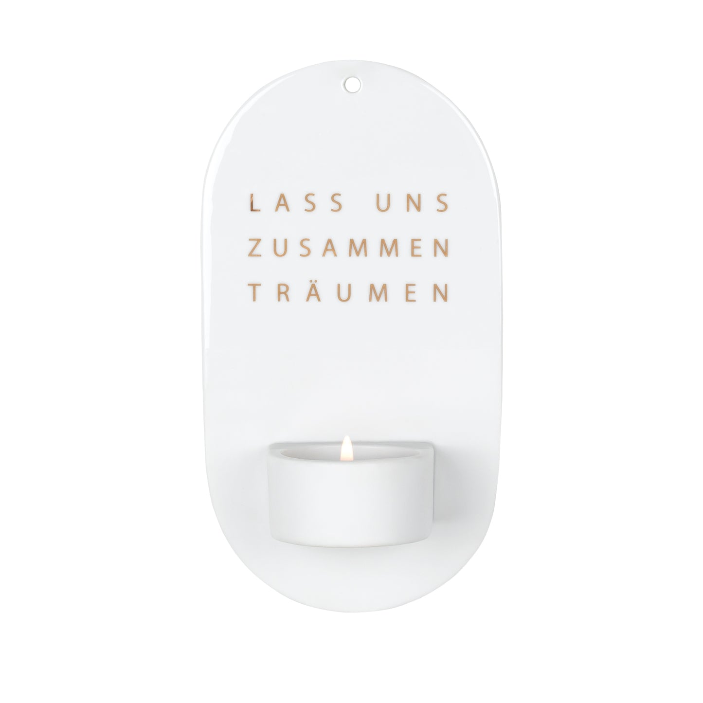 Wandlicht Kerzenhalter "lass uns zusammen Träumen" - Räder Design.....