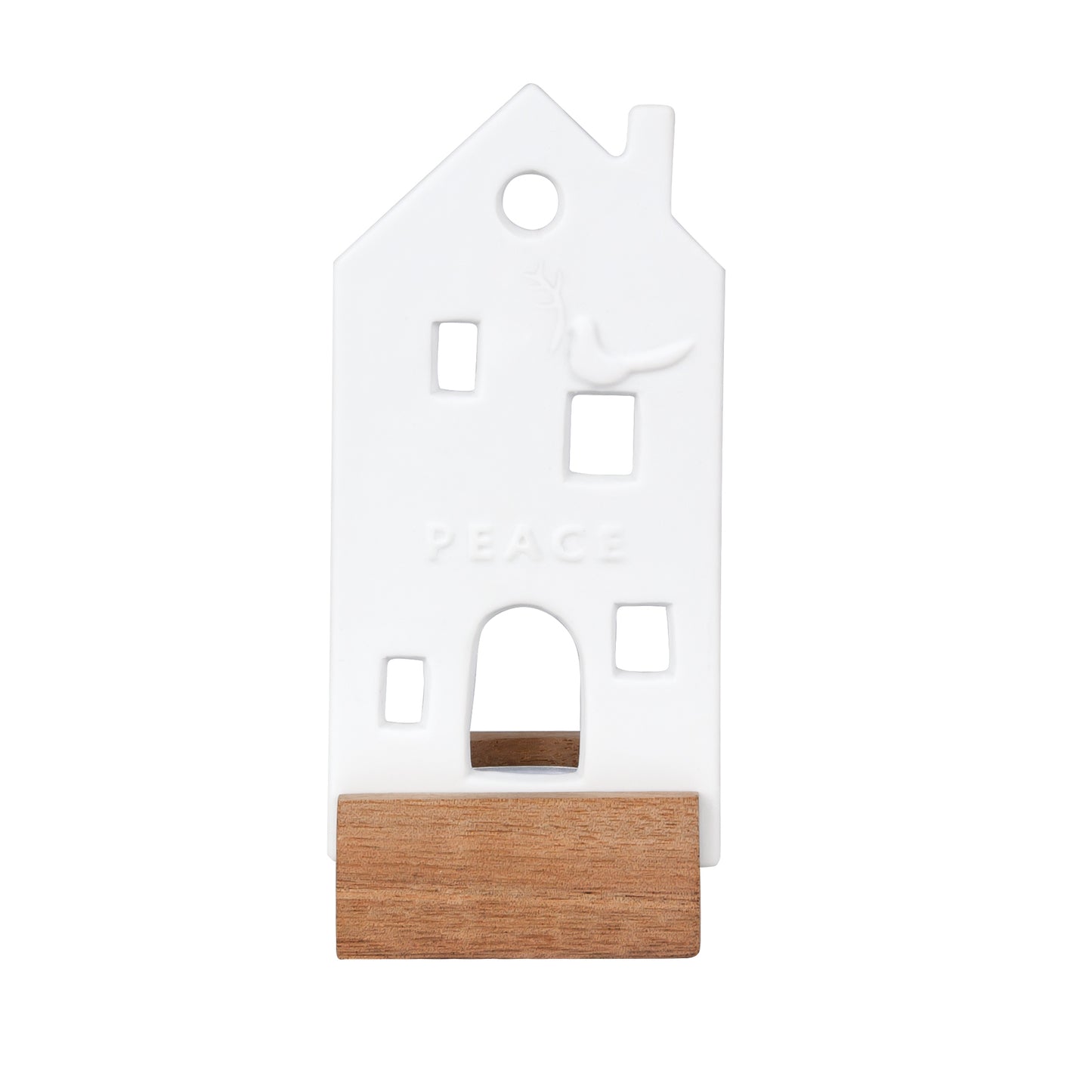 Teelicht Teelichthalter Lichtobjekt "Friedenshaus" - Räder Design