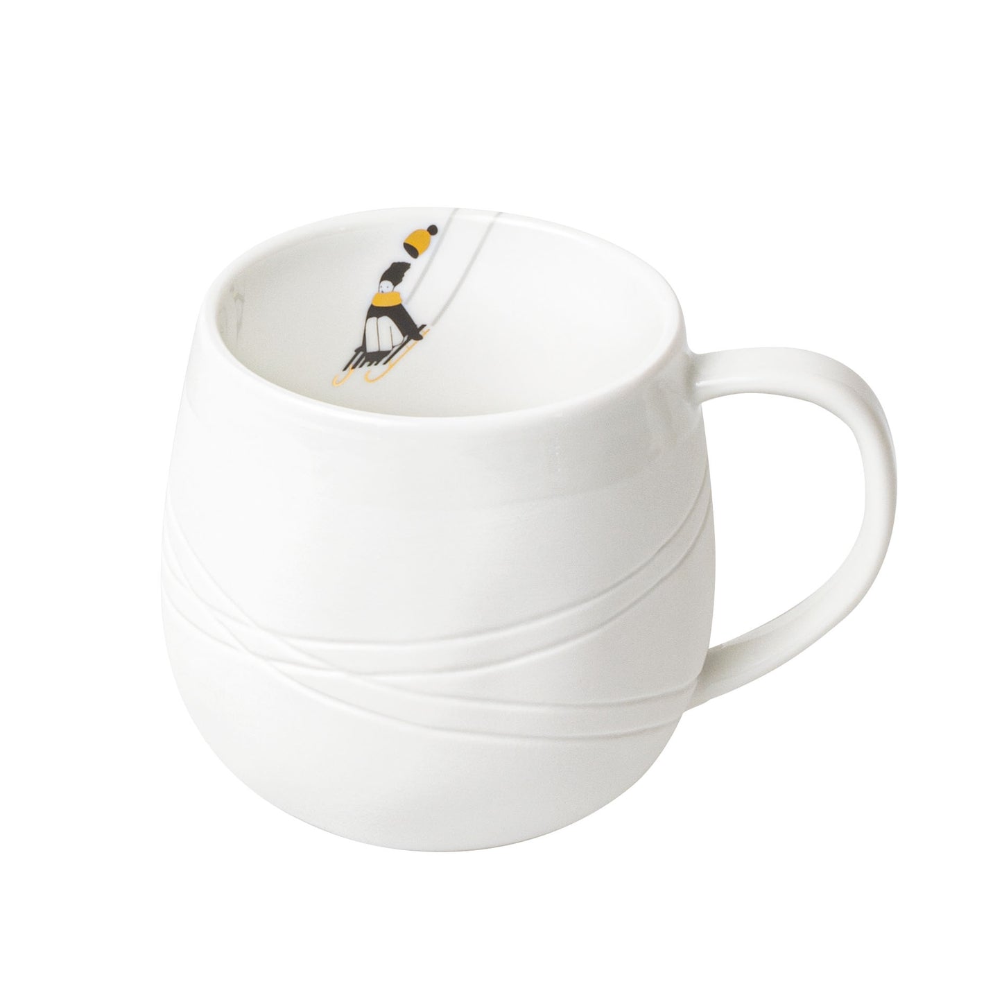 Schneetag Tasse "Goldkufen" Kaffeetasse Teetasse - Räder Design