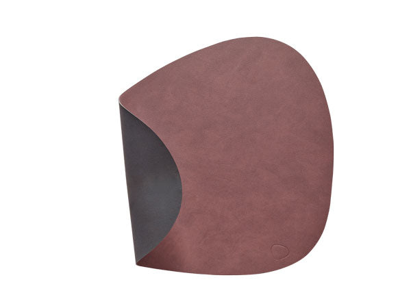 Tischset Platzset beidseitig DOUBLE CURVE S (24x28cm) Leder - LindDNA