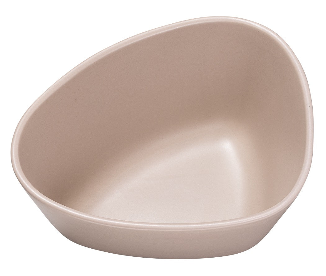 LIND DNA Curve Stoneware Schale warm grey