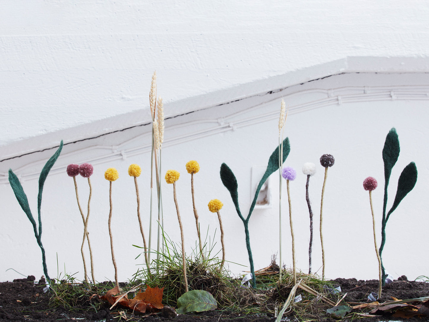 Endless Flower Textilblume Reine Wolle 3er-Set Aveva