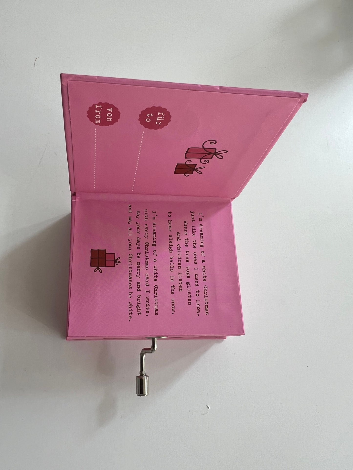 Himmlische Schwestern FLORENTINE Buchdrehorgel mit Weihnachtsmelodie
