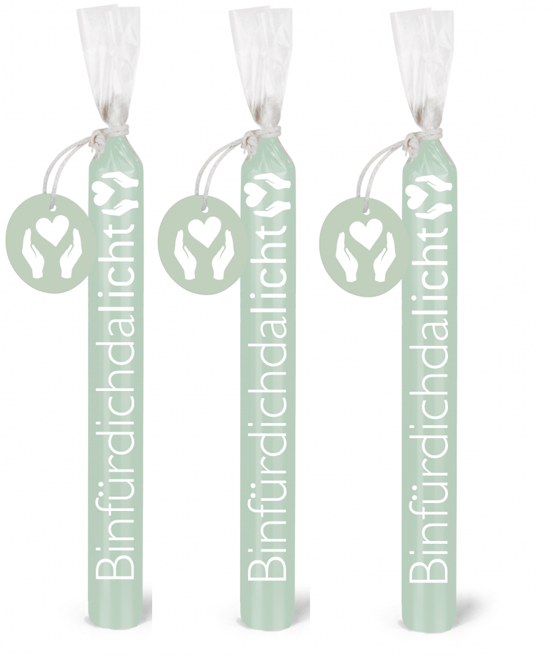 Wünschelicht-Kerzen 3er Set Bulla Design